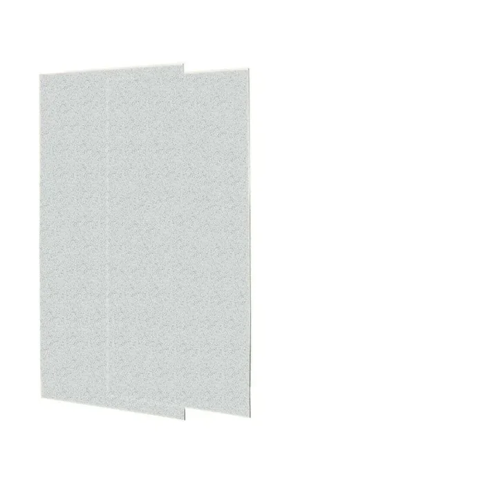 1/4 in. x 36 in. x 72 in. Two Piece Easy Up Adhesive Shower Wall Panels in Tahiti Gray