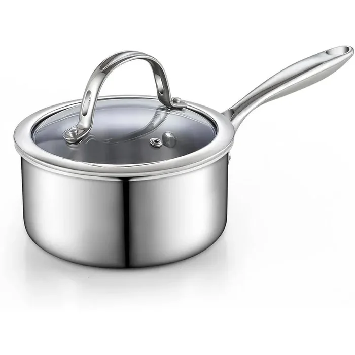 1.5 qt. Multi-Ply Clad Stainless Steel Sauce Pan with Lid