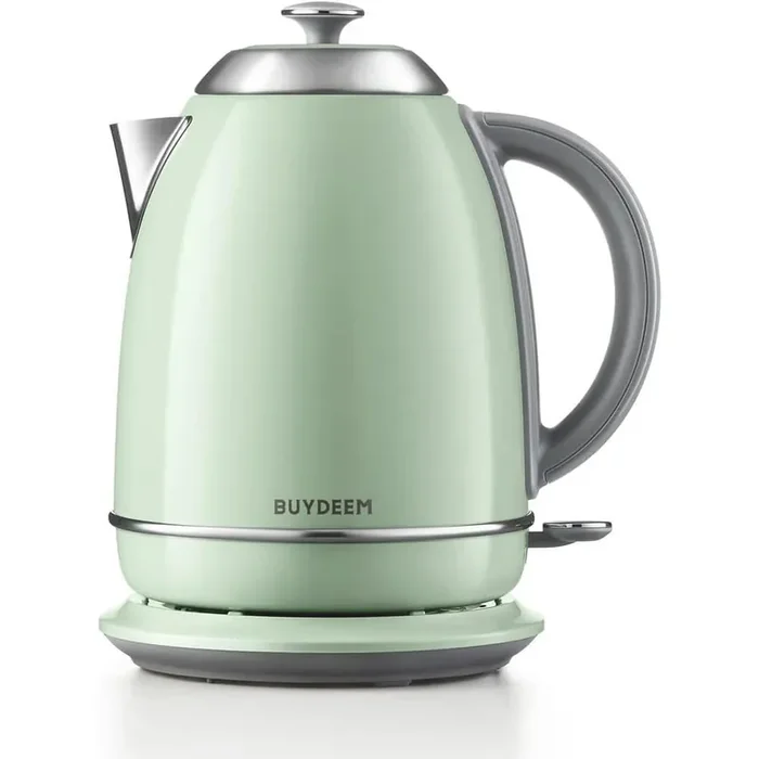 1. 7 L K640 Stainless Steel Electric Tea Kettle Auto Shut-Off Boil Dry Protection Swivel Base, 1440-Watt, Green, 7 Cups