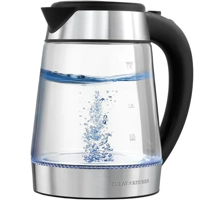 1. 7L Fast-Boiling Electric Kettle with Auto Shut-Off (Black)