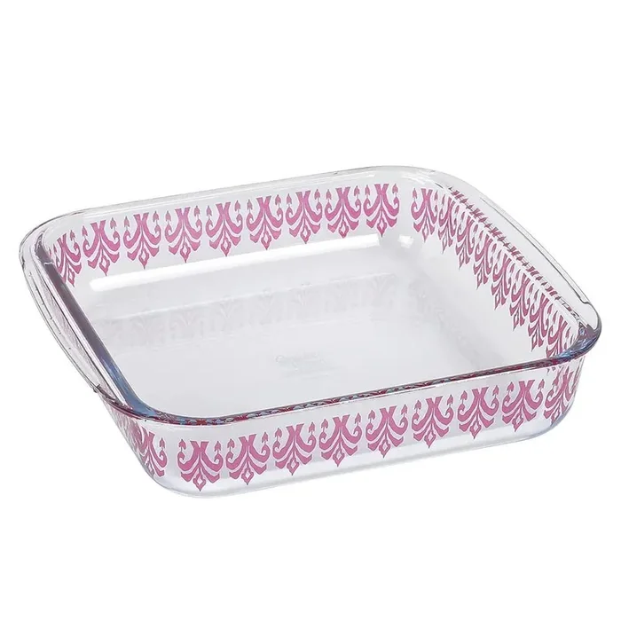1.8 Quart Spicy Cloves Glass Square Baker