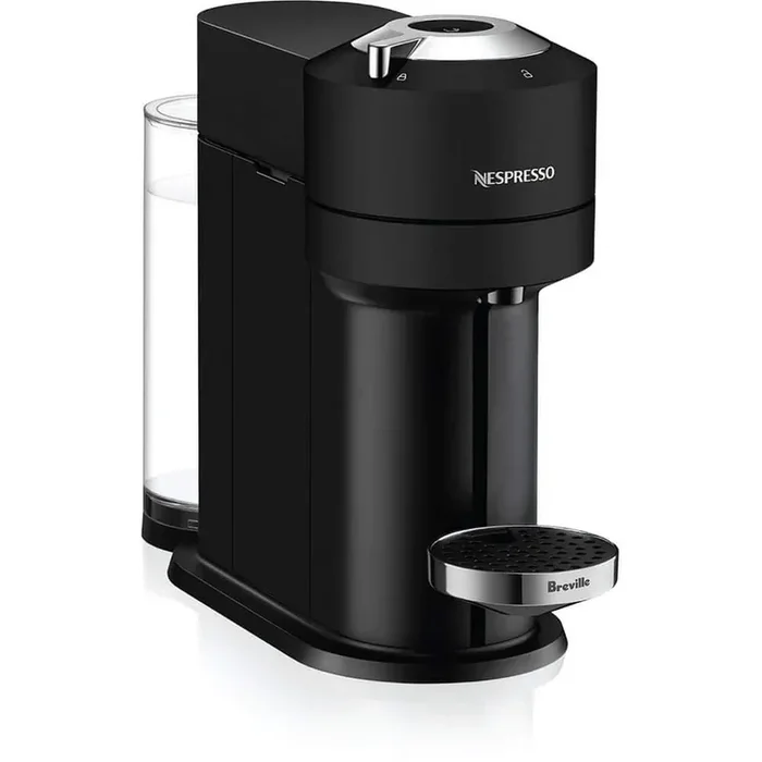 1 Cup Vertuo Next Deluxe Coffee and Espresso Machine with Aerrocino in Matte Black Chrome
