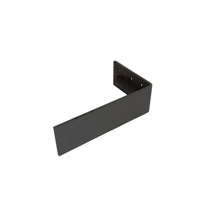 10 in. L Black/Matte Low Profile Alpha Countertop Support Bracket