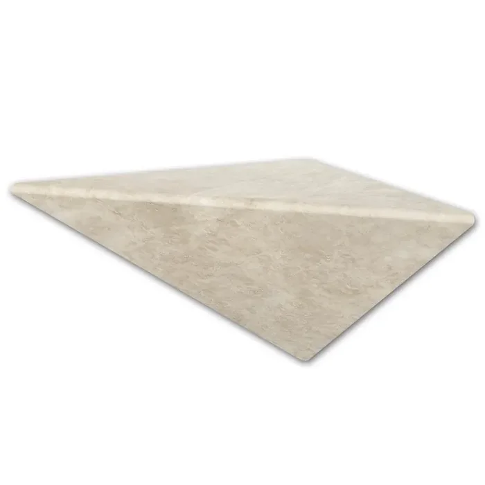 10 in. Shave Shelf in Creme Travertine