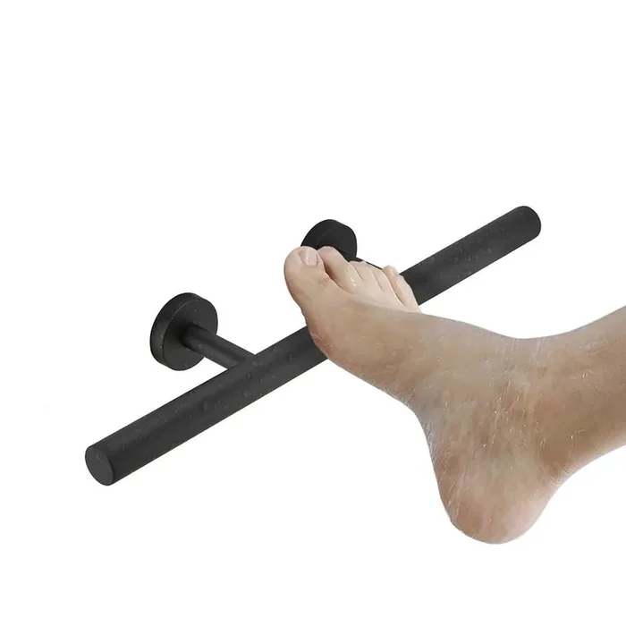 12 in. L x 3.14 in. W x 2 in. H Oval Tub/Shower Foot Stop in Matte Black