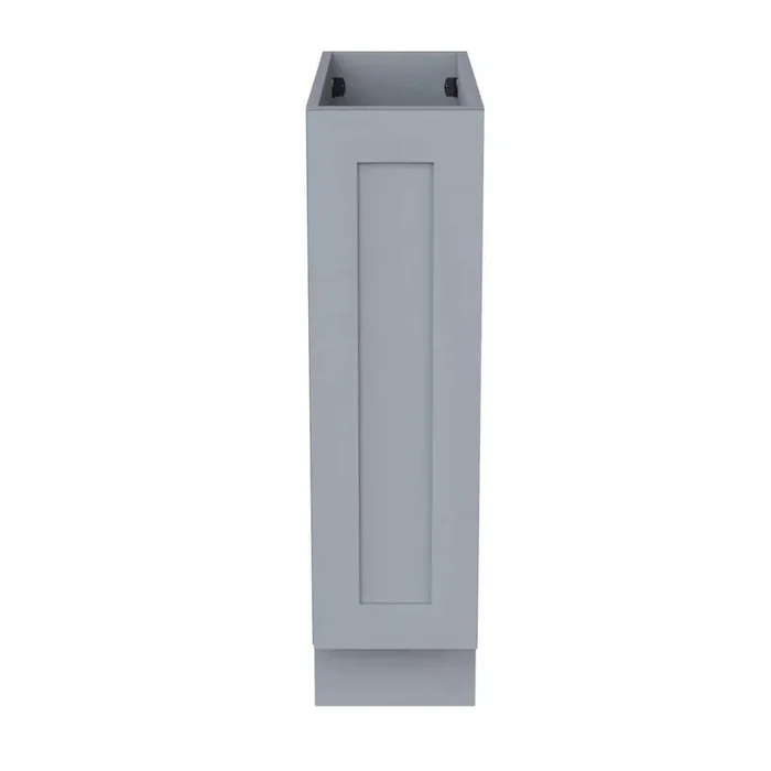 12 in. W x 24 in. D x 34.5 in. H in Ready to Assemble Plywood Pull Out Pantry Drawer Base Kitchen Cabinet in Grey