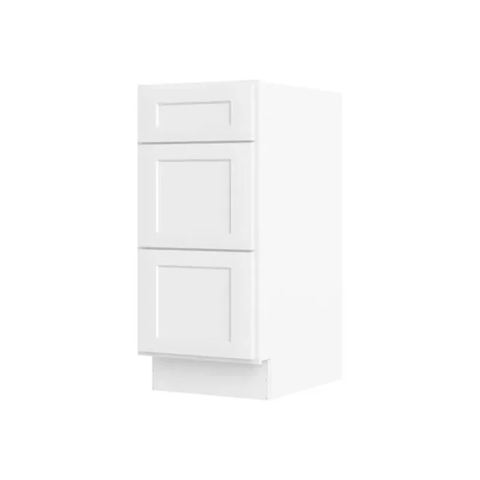15 in. W x 21 in. D x 34.5 in. H Ready to Assemble Plywood Base Kitchen Cabinet in Painted White with Drawer