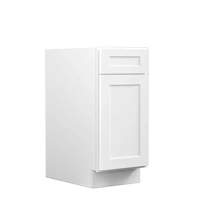 15 in. W x 24 in. D x 34.5 in. H Ready to Assemble Plywood Base Kitchen Cabinet in Shaker White
