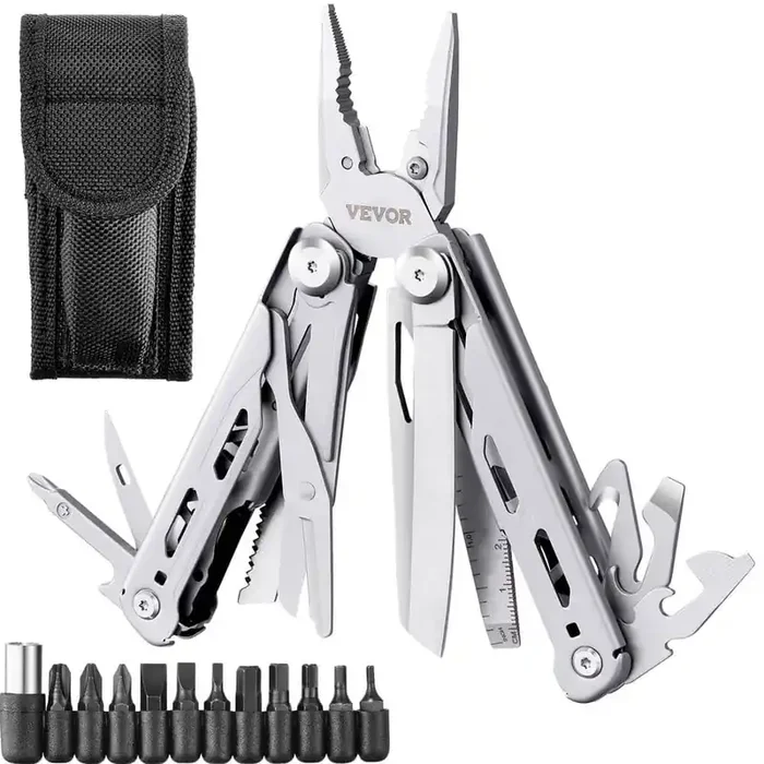 16 in. 1 Multitool Pliers, Multi Tool Pliers, Cutters, Knife, Scissors, Ruler, Screwdrivers, Wood Saw, Can Bottle Opener