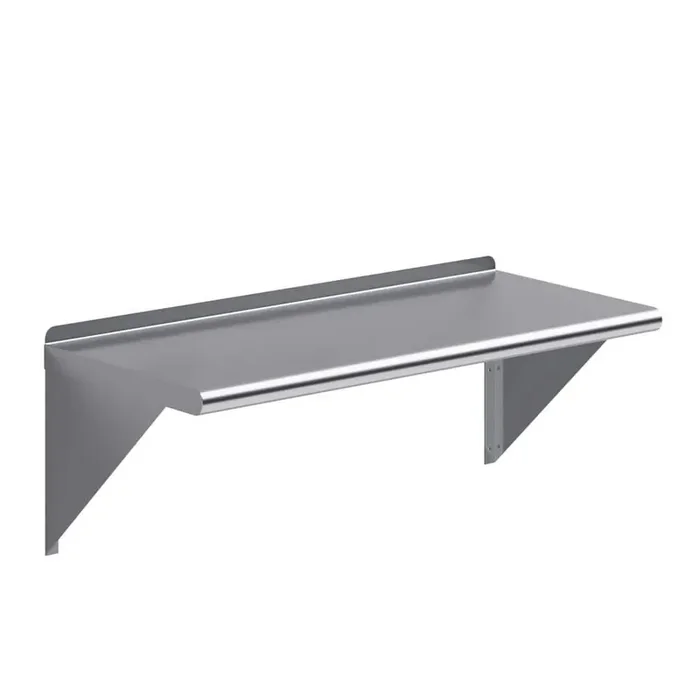 16 in. x 36 in. Stainless Steel Wall Shelf Kitchen, Restaurant, Garage, Laundry, Utility Room Metal Shelf with Brackets