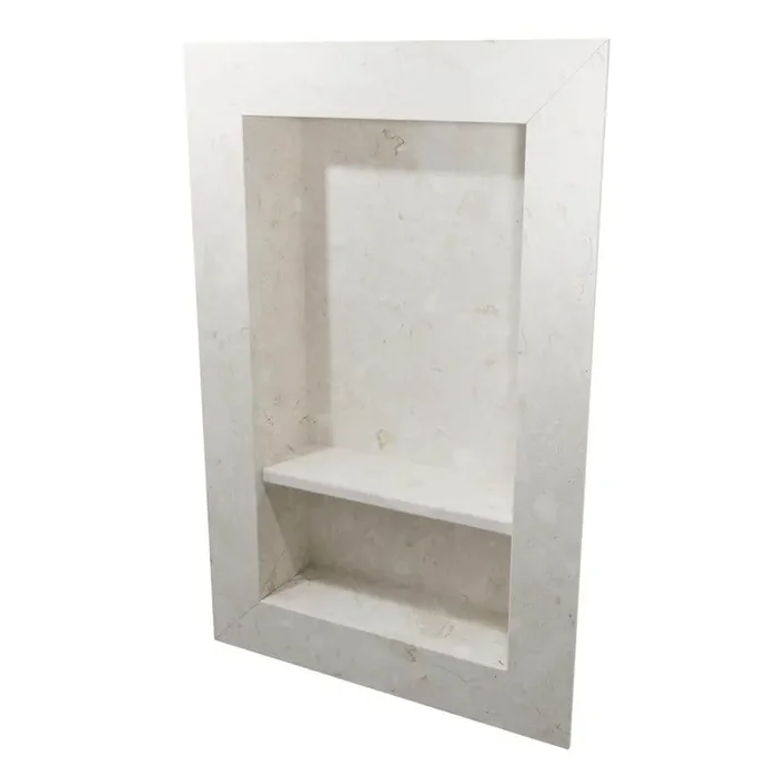 17 in. x 26 in. Recessed Shampoo Caddy in Calabria