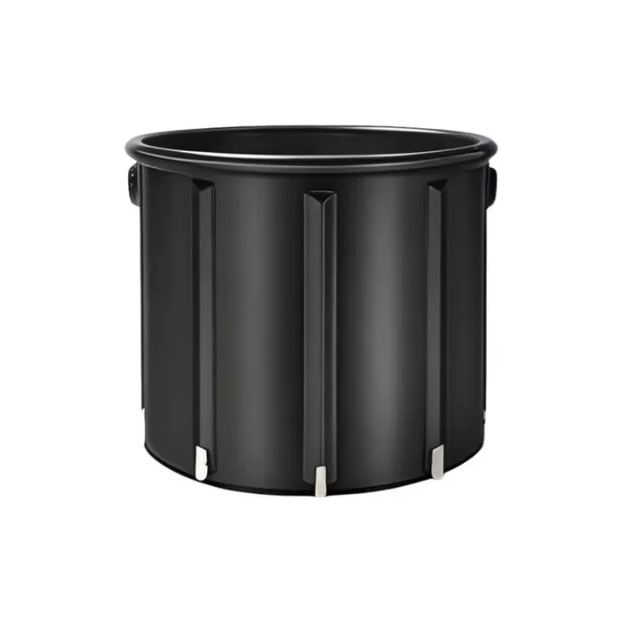29 in. x 29 in. 88 Gal. Soaking Bathtub with None Drain in Black
