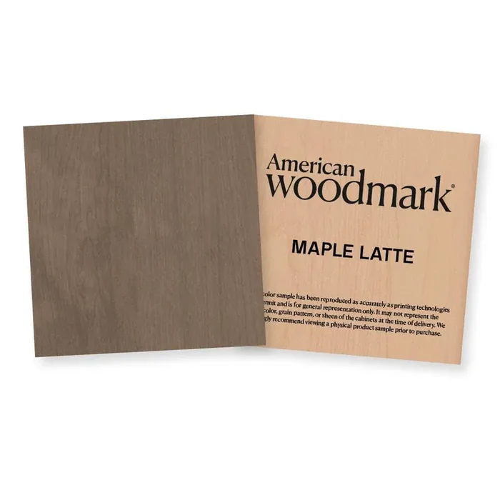 3-3/4-in. W x 3-3/4-in. D Finish Chip Cabinet Color Sample in Maple Latte