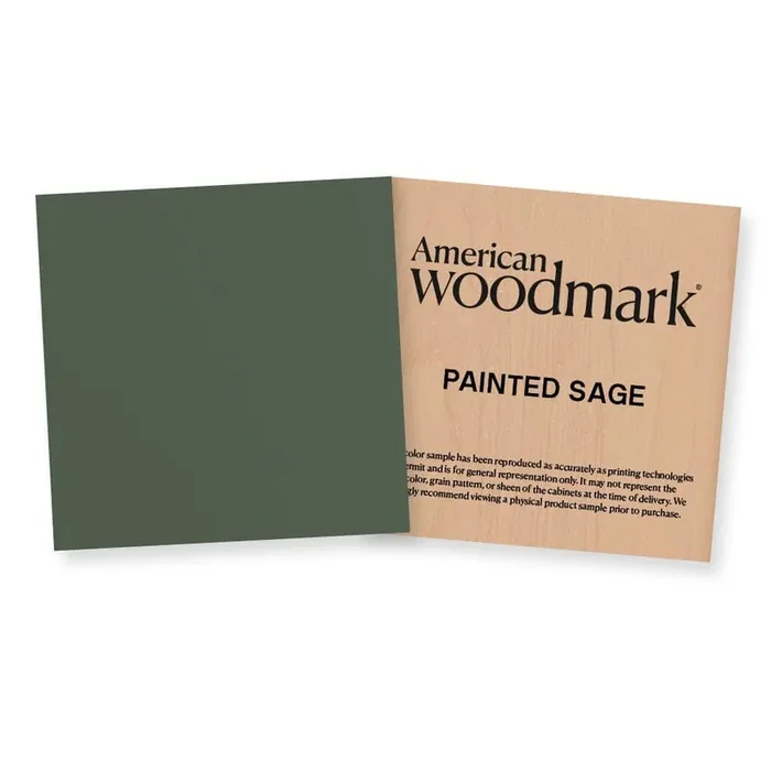 3-3/4-in. W x 3-3/4-in. D Finish Chip Cabinet Color Sample in Painted Sage