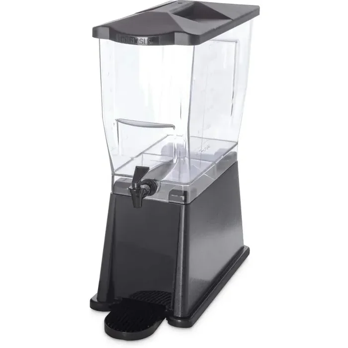 3 gal. Single Reservoir Economy Trim Polycarbonate Beverage Dispenser in Black