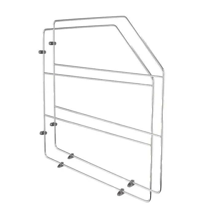 3 in. W x 20 in. D x 18 in. H Kitchen Cabinet Baking Storage Sheet Organizer, Chrome