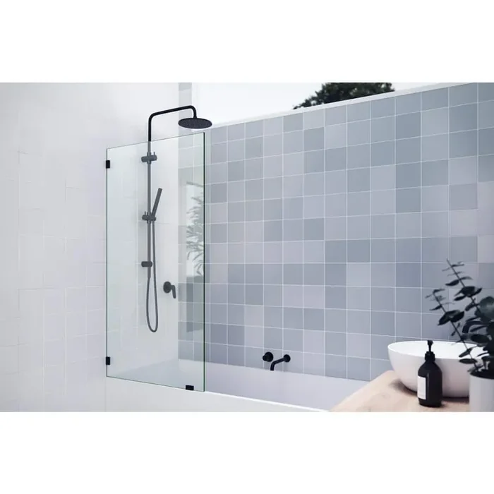 30 in. W x 58.25 in. H Fixed Panel Frameless Shower Bath