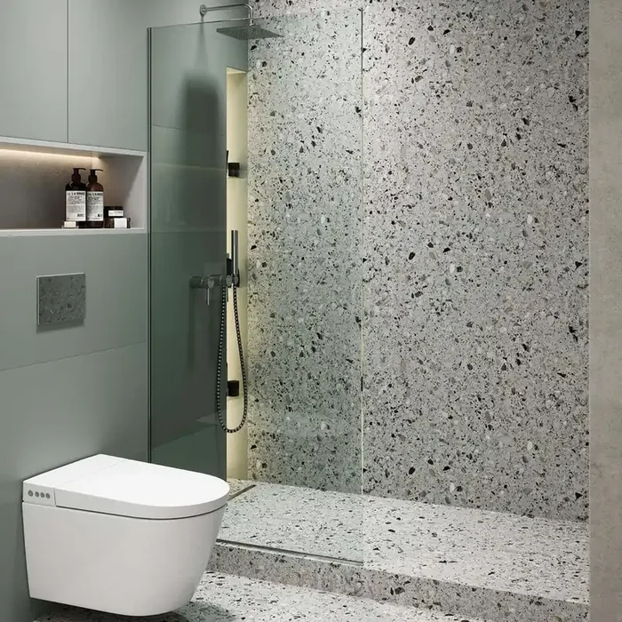 30 in. W x 74.25 in. H Fixed Frameless Shower Door in Polished Chrome Finish with Clear Tempered Glass