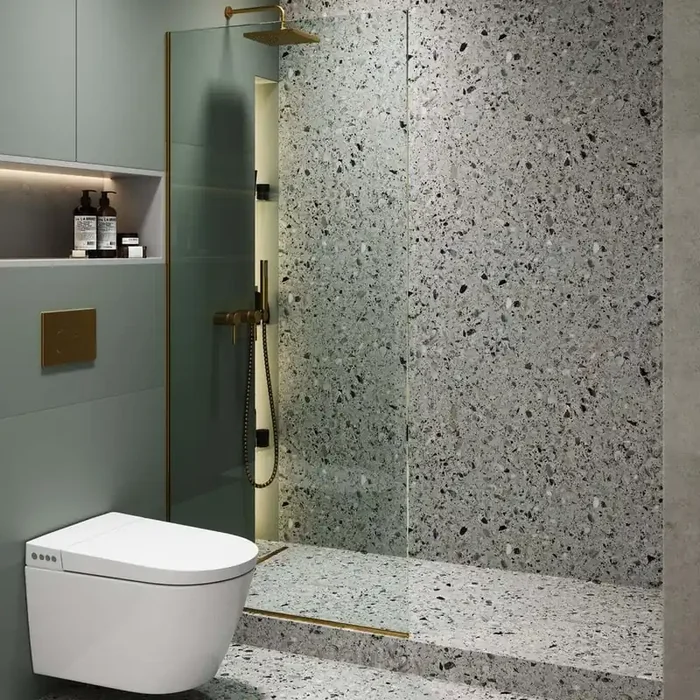 34 in. W x 74.25 in. H Fixed Frameless Shower Door in Polished Chrome Finish with tempered Glass