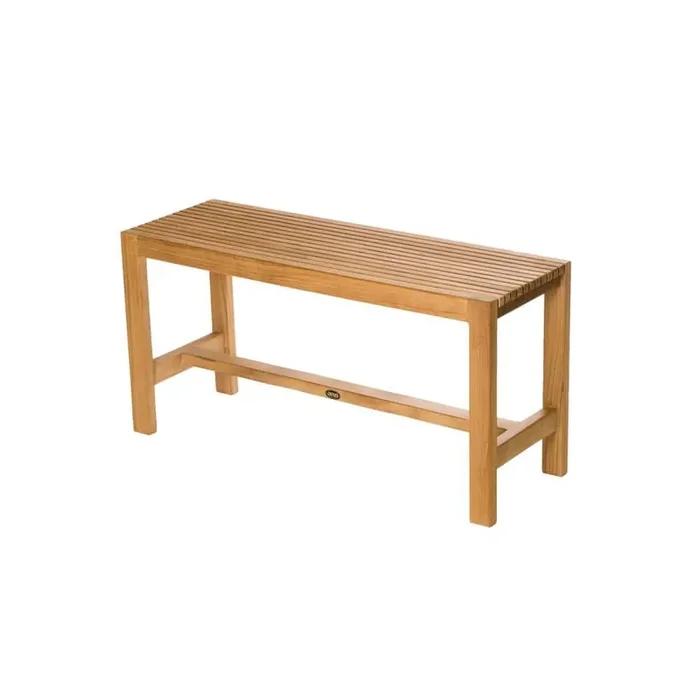 36 in. W Fiji Bathroom Shower Bench in Natural Teak