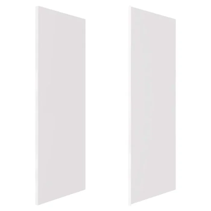 36 in. x 98 in. 2-Piece Glue-Up Alcove Side Shower and Bath Wall Set in Dove White