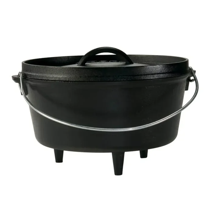 5 Qt. Cast Iron Deep Dutch Oven with Lid and Bail Handle