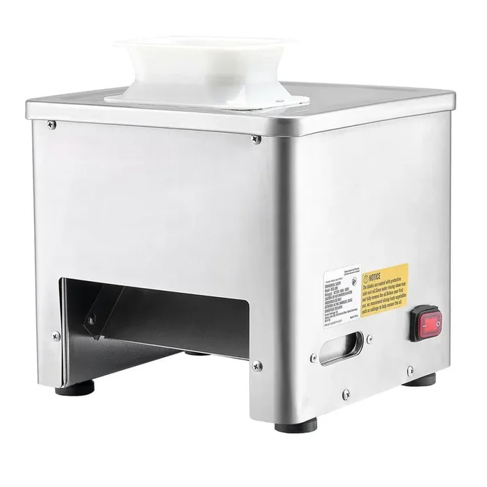 550W Commercial Meat Slicer Stainless Steel 350 lb/h, 3.5 mm Thickness Electric Cutter in Silver for Home & Restaurants