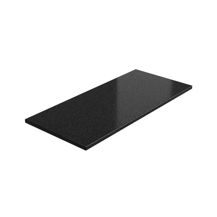 56 in. x 1. 25 in. x 24 in. Outdoor Kitchen Granite Countertop in Black Galaxy for Outdoor Kitchen Cabinets