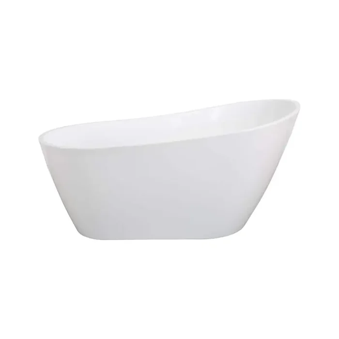 59 in. x 30.71 in. Soaking Bathtub with Right Drain in Gloss White