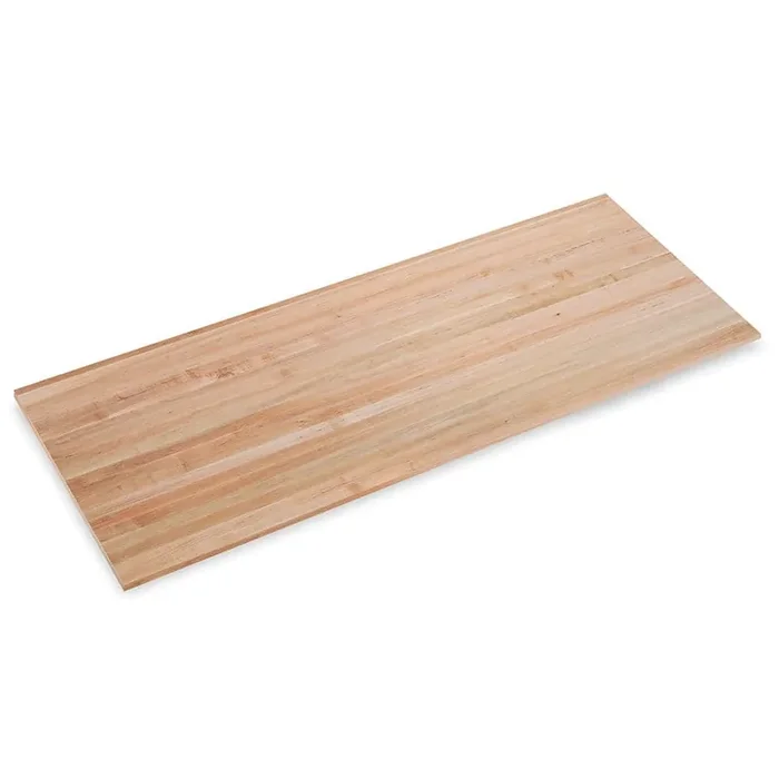 6 ft. L x 36 in. D x 1.75 in. T Finished Maple Solid Wood Butcher Block Countertop Island with Eased Edge