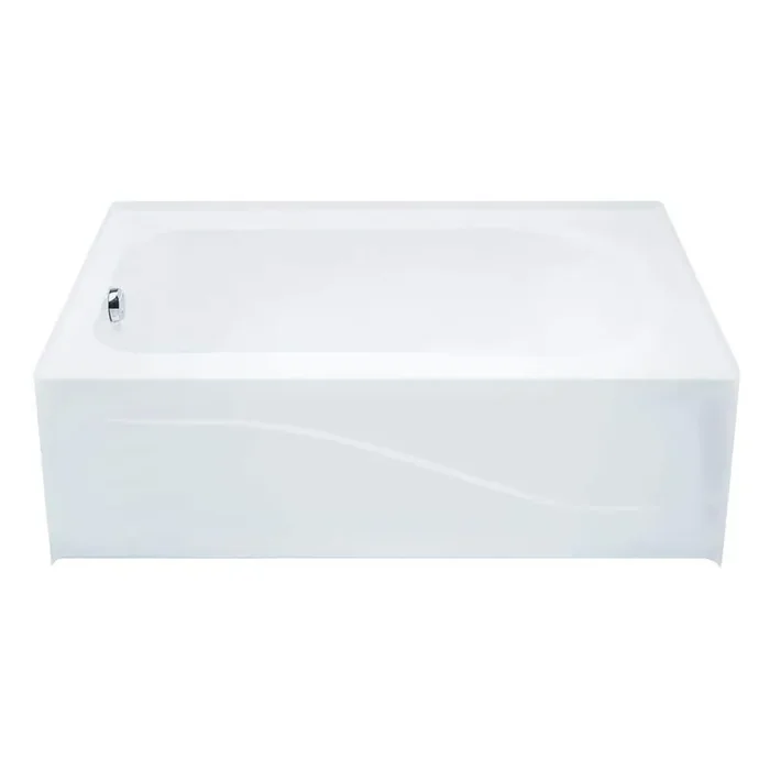 6030AIS 60 in. Soaking Bathtub Acrylic Right Drain in White Rectangular Alcove