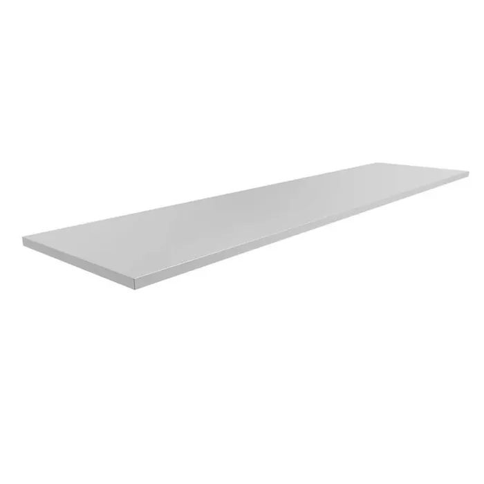 96 in. x 1.25 in. x 24 in. Outdoor Kitchen Stainless Steel Countertop