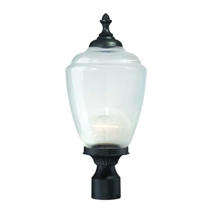 Acclaim Lighting – 5367BK/CL – One Light Post Mount – Acorn – Matte Black