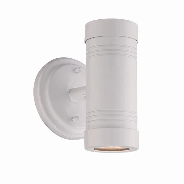 Acclaim Lighting – 7692WH – Two Light Outdoor Wall Mount – Mr16 Cylinders – Gloss White