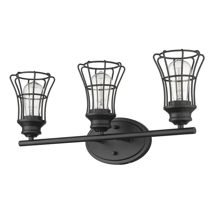 Acclaim Lighting – IN41282BK – Three Light Vanity – Piers – Matte Black