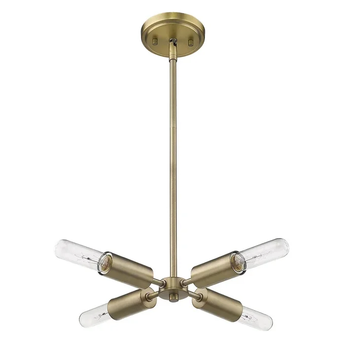 Acclaim Lighting – TP60022AB – Four Light Pendant – Perret – Aged Brass