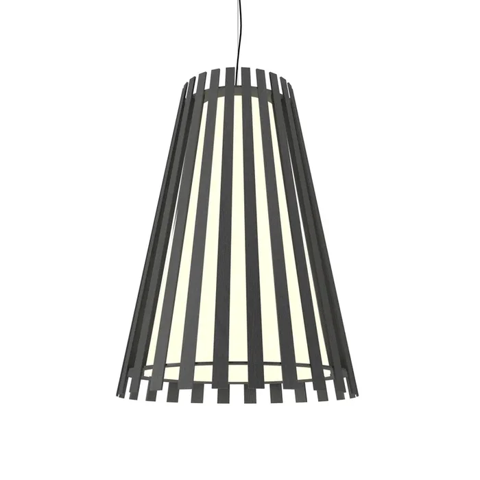 Accord Lighting – 1021.50 – One Light Pendant – Slatted – Organic Grey – 102150