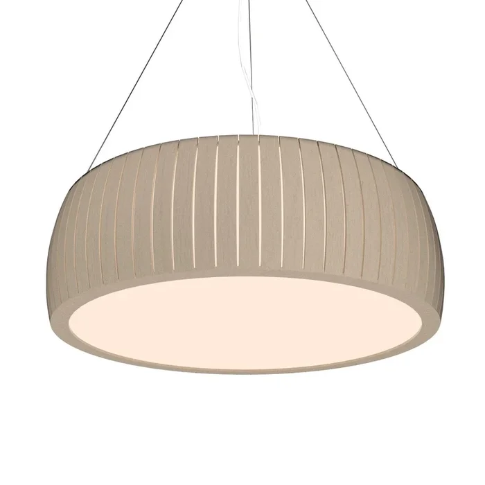 Accord Lighting – 1112LED.48 – LED Pendant – Barrel – Organic Cappuccino – 1112LED48