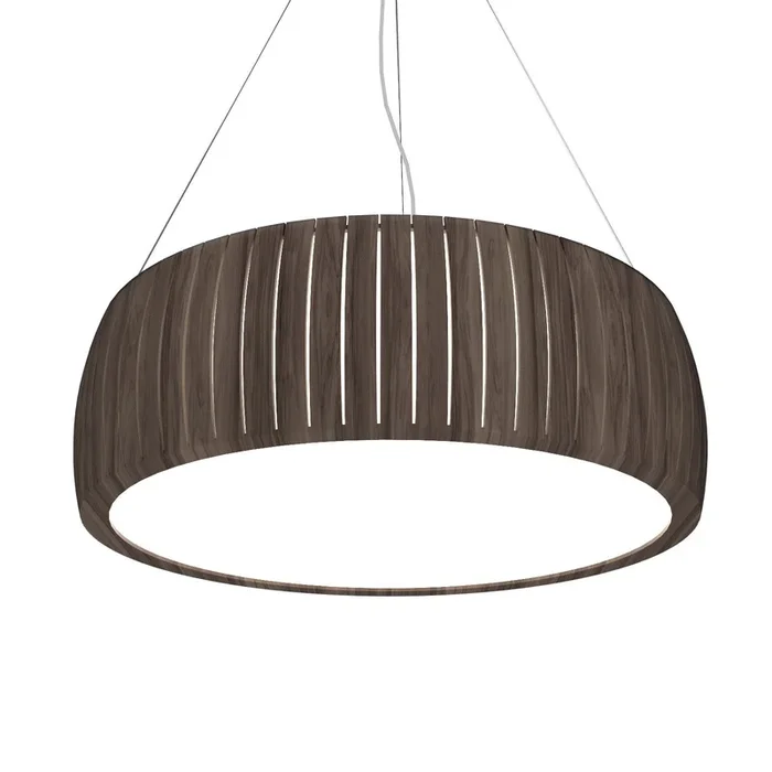 Accord Lighting – 1113LED.18 – LED Pendant – Barrel – American Walnut