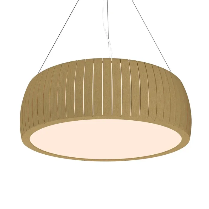 Accord Lighting – 1114LED.49 – LED Pendant – Barrel – Organic Gold – 1114LED49