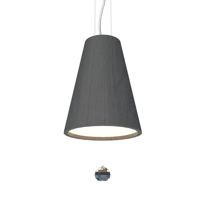 Accord Lighting – 1130C.50 – One Light Pendant – Conical – Organic Grey – 1130C50
