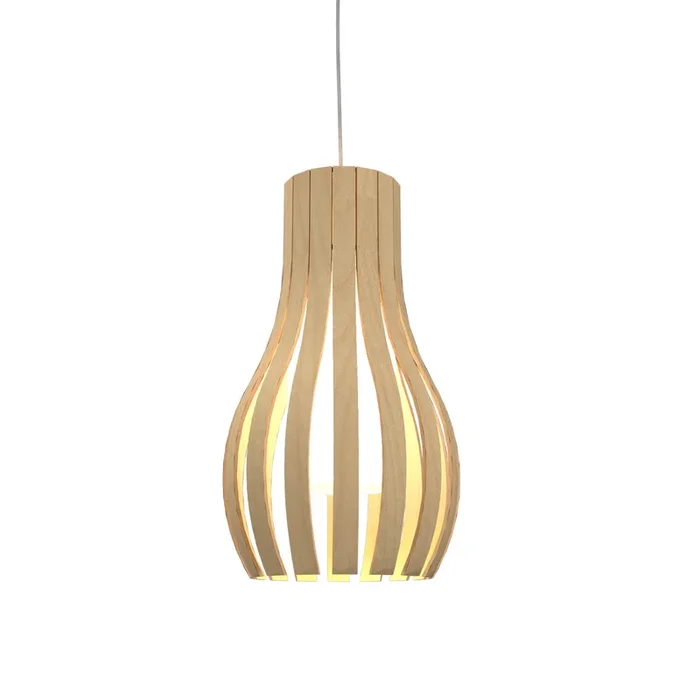 Accord Lighting – 1153.34 – One Light Pendant – Barrel – Maple