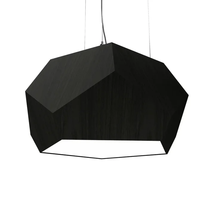 Accord Lighting – 1226LED.46 – LED Pendant – Facet – Organic Black – 1226LED46