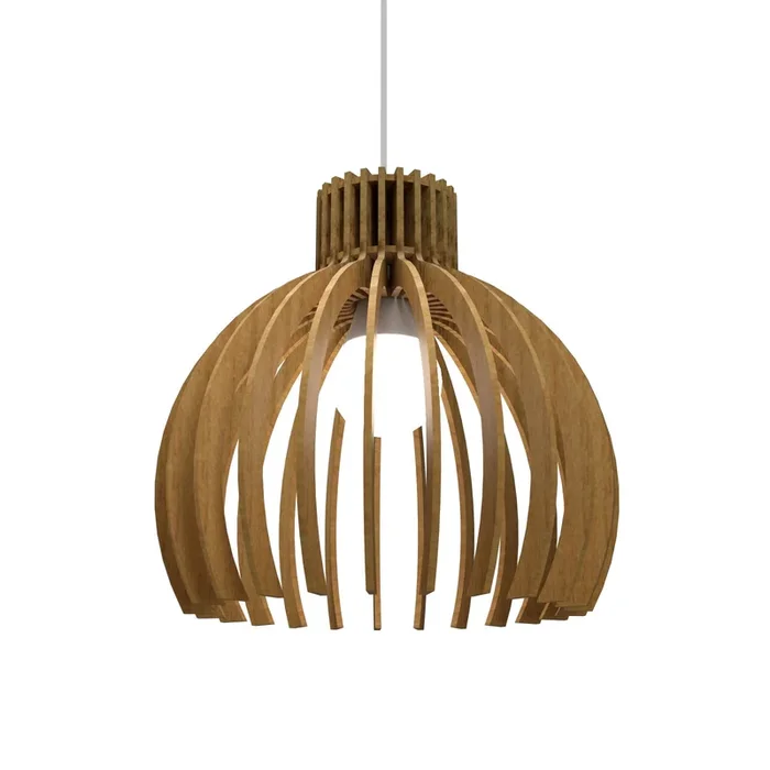 Accord Lighting – 1237.09 – One Light Pendant – Stecche di Legno – Louro Freijo
