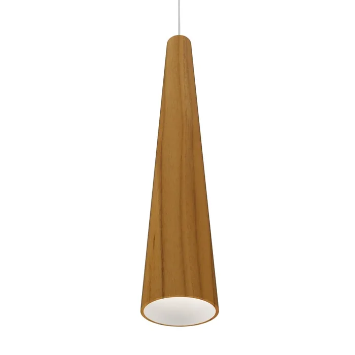 Accord Lighting – 1276.12 – One Light Pendant – Conical – Teak
