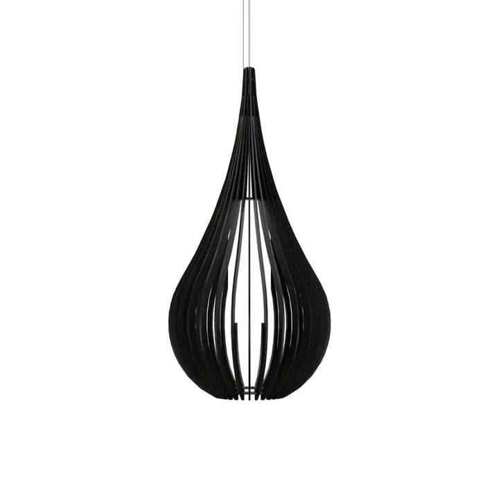 Accord Lighting – 1309.46 – One Light Pendant – Cappadocia – Organic Black – 130946