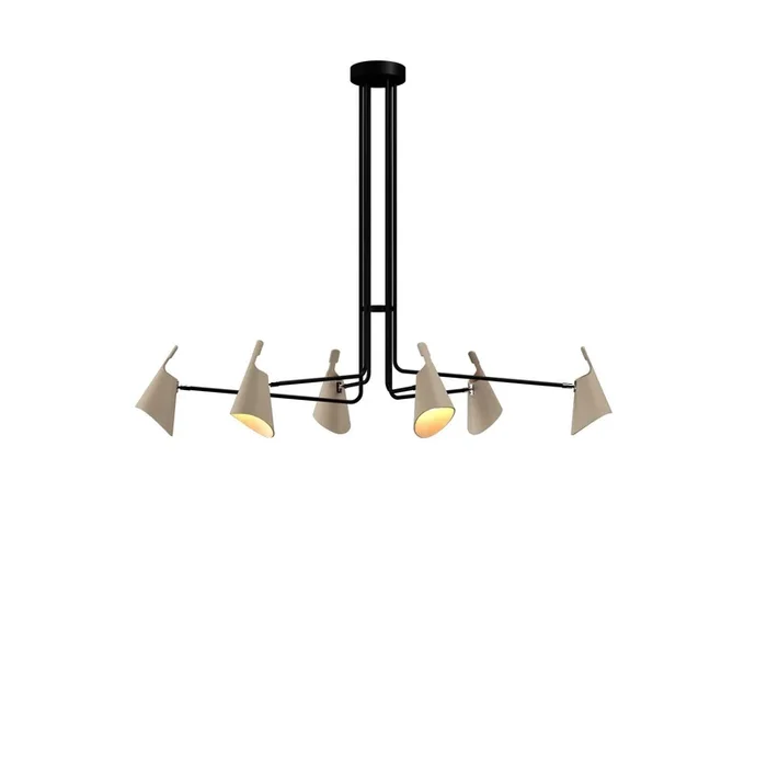 Accord Lighting – 1447.48 – Six Light Pendant – Balance – Organic Cappuccino – 144748