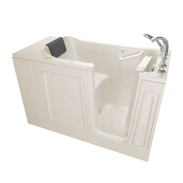 Acrylic Luxury 48 in. Right Hand Walk-In Air Bathtub in Linen