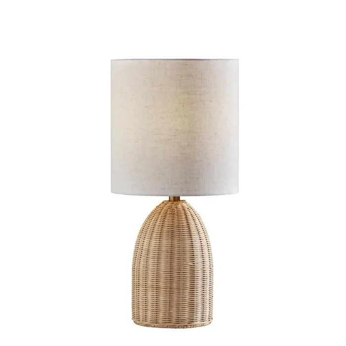 Adesso Bali Tall Table Lamp Light Rattan (4409-12)