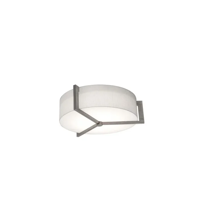 AFX Lighting – APF1214MBWG-LW – Two Light Flush Mount – Apex – Linen White/Weathered Grey
